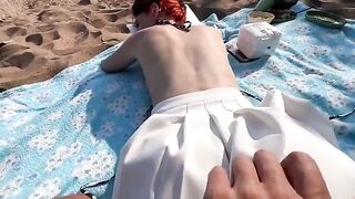 The couple tried kebabs on the beach and had hot sex, just like in the movies