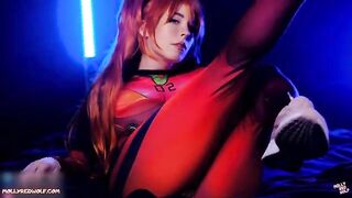 Asuka Langley from Evangelion gets her pussy filled with a sloppy creampie