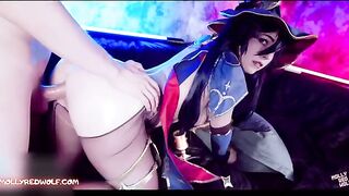 Mona Farms Mora to Pay Debts! Genshin Impact - a hot scene with a captivating cosplay twist