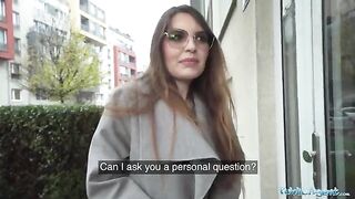 The hot babysitter fucks with a stranger in her flat for cash