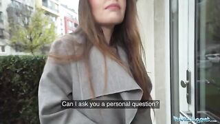 The hot babysitter fucks with a stranger in her flat for cash