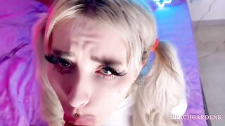 My step sister is a slut. She loves to get fucked hard in the throat and pussy