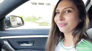 A cute girl was picked up and fucked by a fan, featuring Gianna Dior