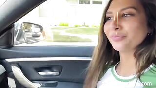 A cute girl was picked up and fucked by a fan, featuring Gianna Dior