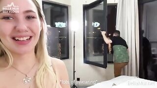 Behind the scenes of porn shooting with real action