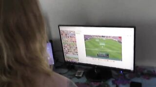 A young gamer gets fucked by her boyfriend in POV style