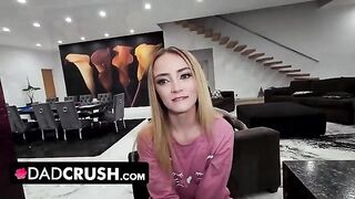 Two stepdaughters competing to get their dad’s attention and cock