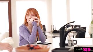 Redhead step sister Madi Collins asks to feel your load inside