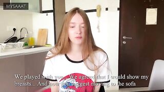 The step sister lost at chess and got fucked