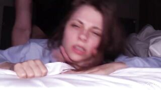 The Perfect Girlfriend - A petite teen gets her pussy destroyed