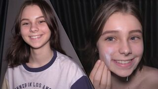 An extreme sex with an 18 y.o. babe who serves as a submissive cumdumpster