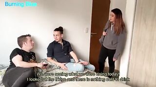 A guy fucks his best friend's sister, a cute Latina chick