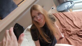 I caught my stepsister doing porn, what a pervert!
