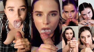 The best cumshot compilation with juicy blowjob scenes and cum in mouth action