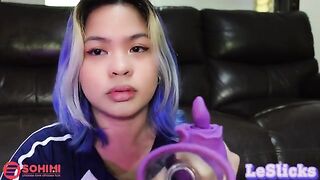 Sohimi Rose Vibrator made Pinay babe Tina Slick cum hard