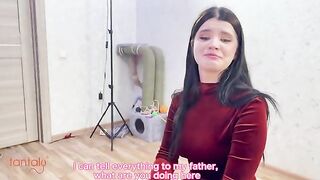 My stepmom checked my cock after her cake