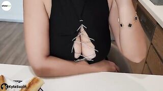 The girl is looking for excuses to get fucked as she's horny all the time