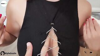 The girl is looking for excuses to get fucked as she's horny all the time