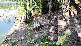 I peeped on a girl masturbating in public and she wanted me to join in