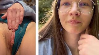A compilation of public and outdoor squirting scenes with young adults