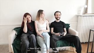 Two French amateur girls share the same lucky guy’s impressive endowment