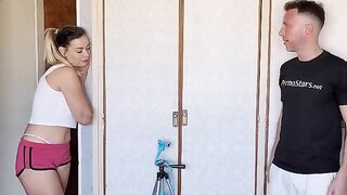 The old school Argentine to two cameras. The curious neighbor gets a blowjob