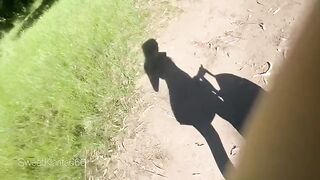 A babe gets fucked hard in the middle of the forest