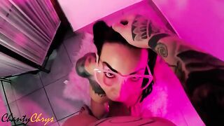 The HORNY little DOLL wants her special lollipop to cum on her face! ChantyChrys