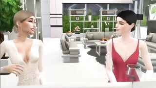 A gamer girl caught her girlfriend cheating in a steamy Sims 4 scene