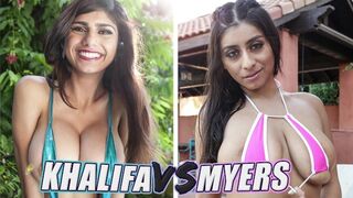 Mia Khalifa vs Violet Myers in an intense Battle Of The GOATs