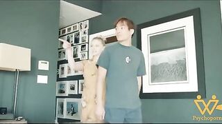 Young and beautiful Melody Marks in a Chinese dress was fucked by a huge Asian cock