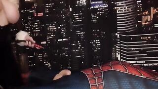 Black Cat drains Spider-Man’s balls with her skills