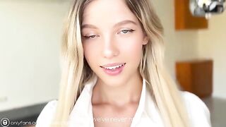 I rewarded my hot student-neighbor with cum after seeing her nude pics