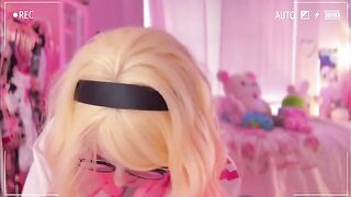 SpiderGwen, in a kinky twist, uses my cock after tying me up with her signature style