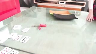 The husband loses a poker game and his wife has to pay the price