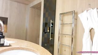 A girl was fucked in a hotel room by a well-known guy