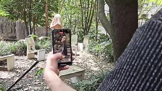 Famous Colombian actress gets fucked by American guy in public