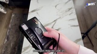 The photographer made a mess on the image of a sexy college girl