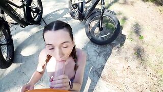 A girl showed a tourist the real beauty of nature
