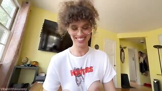 The stepmom is fired from her job and fucks with her stepson