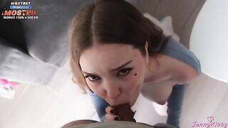 Young floozie seduces her stepdad and fucks with him on camera