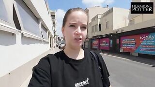 A man fucks me in El Arenal, Mallorca, as the chambermaid knocks on the door