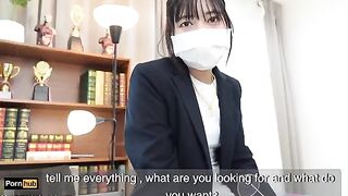 A hot gardener fucked the sexy Asian teacher Mya Mya in the classroom