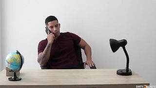 The agent came to check the guy’s dick size