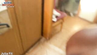 A girl with a big ass fucks at home in anal adventures