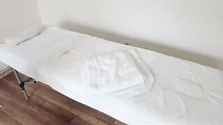 A masseur with a perverted nature gave a relaxing massage to a beautiful 18-year-old girl