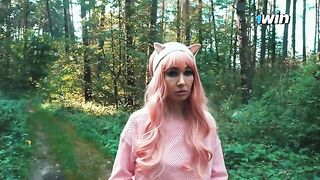 Babe got lost in the forest and met a forester with an impressive size