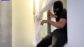 A thief broke into the house of sexy Latina milf Lina Henao