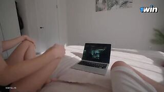 My step sister replaced the series with sex while my parents were out