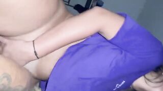 Gifted Bahian guy and hot blonde in intense bedroom action